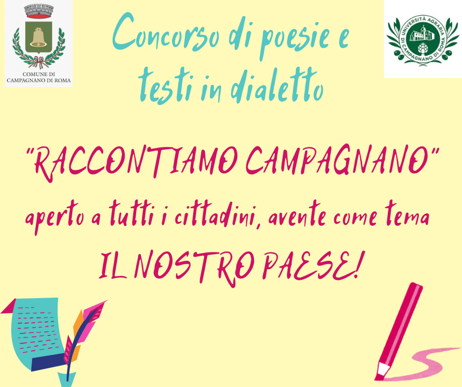 Concorso di poesie e testi in dialetto – 1
